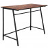 Birou tip masa laterala, cu cadru din otel, 50x100x76 cm, industrial, maro [8]