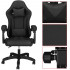 Scaun birou pentru gaming, ergonomic, suport lombar si tetiera, 114-123x55x50 cm, negru [14]