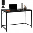 Birou cu blat MDF si cadru metalic, 100x50x76 cm, negru [6]
