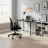 Birou cu blat MDF si cadru metalic, 100x50x76 cm, negru [10]