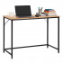 Birou cu blat MDF si cadru metalic, 100x50x76 cm, maro deschis [2]