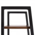 Etajera cu 4 rafturi, metal si MDF, stil industrial, 56x34x138 cm, maro inchis si negru [17]