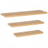 Set 3 rafturi plutitoare decorative de perete, din MDF cu suport metalic, 30, 45 si 60 cm, maro [4]