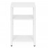 Noptiera cu 3 rafturi din PAL si cadru metalic, 35x31x59 cm, alb [4]
