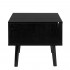 Masuta de cafea cu blat rabatabil si spatiu de depozitare, cadru metalic si PAL, 100x50x43 cm, negru [12]