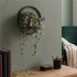 Raft de perete decorativ in stil industrial, cu polita din MDF si cadru metalic, ideal pentru expunerea cartilor, plantelor si accesoriilor in living, [13]