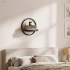 Raft de perete decorativ in stil industrial, cu polita din MDF si cadru metalic, ideal pentru expunerea cartilor, plantelor si accesoriilor in living, [5]
