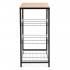 Raft multifunctional cu 2 polite si blat superior pentru depozitare, structura metalica rezistenta din otel si rafturi din MDF, picioare reglabile ant [16]