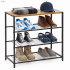 Raft multifunctional cu 2 polite si blat superior pentru depozitare, structura metalica rezistenta din otel si rafturi din MDF, picioare reglabile ant [17]