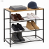 Raft multifunctional cu 2 polite si blat superior pentru depozitare, structura metalica rezistenta din otel si rafturi din MDF, picioare reglabile ant [18]