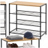 Raft multifunctional cu 2 polite si blat superior pentru depozitare, structura metalica rezistenta din otel si rafturi din MDF, picioare reglabile ant [4]