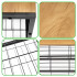 Raft multifunctional cu 2 polite si blat superior pentru depozitare, structura metalica rezistenta din otel si rafturi din MDF, picioare reglabile ant [7]