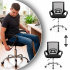 Scaun de birou ergonomic cu spatar din plasa mesh respirabila, sezut tapitat cu burete moale, cotiere pentru sustinere, baza metalica stabila cu 5 rot [11]