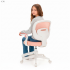 Scaun de birou ergonomic pentru copii, cu spatar din plasa respirabila, sezut tapitat cu burete de 6 cm, inaltime reglabila, cotiere rabatabile si sup [14]
