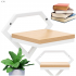 Suport de perete pentru ghiveci si plante decorative, cu polita din MDF si structura metalica rezistenta, montaj usor cu accesorii incluse, maxim 10 k [2]