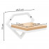 Suport de perete pentru ghiveci si plante decorative, cu polita din MDF si structura metalica rezistenta, montaj usor cu accesorii incluse, maxim 10 k [15]