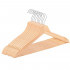 Set de 20 de umerase din lemn cu carlig rotativ 360°, 43x21 cm, maro [21]