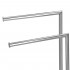Suport metalic de baie pentru prosoape, cu 2 brate, 80 cm, argintiu cromat [8]