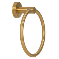Suport metalic tip inel pentru prosop, inox cu finisaj lucios, diametru 17 cm, accesorii montaj incluse, auriu Suport metalic tip inel pentru prosop, inox cu finisaj lucios, diametru 17 cm, accesorii montaj incluse, auriu