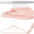 Set de 20 de umerase pentru haine, din velur, cu carlig rotativ, 45x23 cm, roz [4]