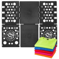 Placa pliabila pentru impaturit haine rapid, versatila pentru toate tipurile de imbracaminte, 68x57 cm, negru