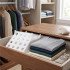 Set 10 organizatoare pentru separare si depozitare haine, stivuibile, 26x32 cm, alb [15]