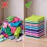 Set 10 organizatoare pentru separare si depozitare haine, stivuibile, 26x32 cm, alb [5]