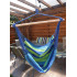 Hamac tip leagan suspendat pentru casa sau gradina, albastru-verde, 130x100cm, 150kg [8]