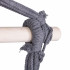 Hamac tip leagan suspendat pentru casa sau gradina HM12, gri inchis cu perne, 130x100cm, 150kg [5]