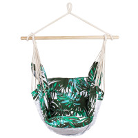 Hamac tip leagan suspendat pentru casa sau gradina, floral, 130x100cm, 150kg