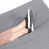 Hamac Dublu cu Bara Stabilizatoare din Lemn, HM55, Capacitate 250kg, 200x140cm, gri [7]