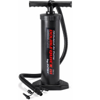 Pompa manuala Intex Double Quick III 68615, 48 cm, umflare si dezumflare, cu 4 adaptoare
