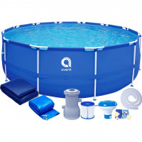 Piscina cadru metalic Avenli, 300x76 cm, 4.400 litri, cu toate accesoriile