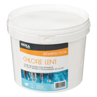 Tablete dezinfectante pentru piscina 250g, clor lent impotriva algelor, 3 kg