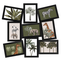 Rama colaj 9 fotografii 5Five Cali din plastic, 46x1,9x49 cm, negru Rama colaj 9 fotografii 5Five Cali din plastic, 46x1,9x49 cm, negru
