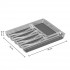 Tava organizare tacamuri 5Five Tidy Smart cu 6 compartimente, 32x40x5 cm, gri [2]