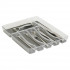 Tava organizare tacamuri 5Five Tidy Smart cu 6 compartimente, 32x40x5 cm, gri [4]