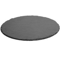 Platou servire Atmosphera ardezie, diametru 22 cm, negru Platou servire Atmosphera ardezie, diametru 22 cm, negru