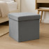 Taburet pliabil 5Five patrat cu spatiu de depozitare, MDF, 31x31x31 cm, gri [5]