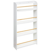 Biblioteca copii Atmosphera Classic, 4 rafturi, MDF si lemn de pin, 55x112 cm, alb Biblioteca copii Atmosphera Classic, 4 rafturi, MDF si lemn de pin, 55x112 cm, alb