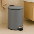 Cos gunoi 5Five Colors Concrete cu pedala si inchidere soft-close, otel, 3 L, 23x23x17 cm, gri [3]
