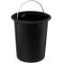 Cos gunoi 5Five Colors Colors cu pedala si inchidere soft-close, otel, 3 L, 23x23x17 cm, negru [2]