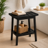 Taburet depozitare 5Five Bambou Natural, bambus, 40x25x46 cm, negru [2]