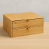 Cutie depozitare 5Five cu 2 sertare, bambus, 25x20x14 cm, natur [5]