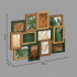 Rama foto Atmosphera Julia colaj 12 poze 10x15 cm, MDF si sticla, 65x51 cm, multicolor [4]
