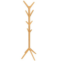 Cuier 5Five Arbre din bambus cu 8 carlige, 179 cm, maro natural