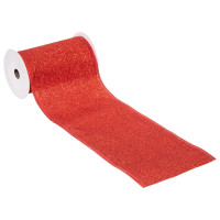 Ghirlanda decorativa panglica 12x500 cm, din PVC, rosie Ghirlanda decorativa panglica 12x500 cm, din PVC, rosie