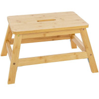 Scaunel 5Five bambus 1 treapta, 26x25x38 cm, bej