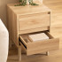 Noptiera 5Five Abana cu 2 sertare, PAL, finisaj stejar, 40x40x56 cm, bej [2]