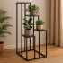 Suport plante Atmosphera cu 4 niveluri, structura metalica, 36x36x87 cm, negru [4]